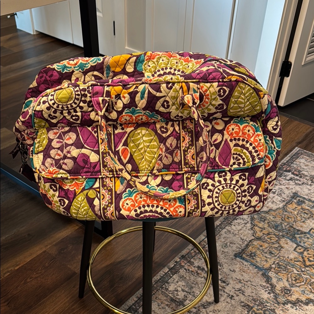 Vera Bradley Vibrant Quilted Bag - Purple, Yellow, Orange